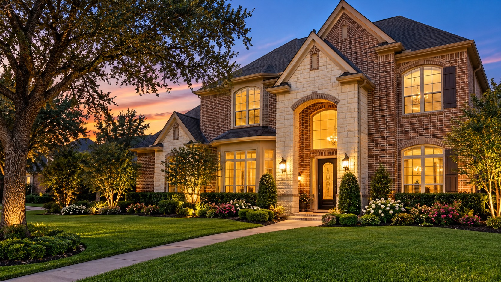 Illustrative Texas home exterior